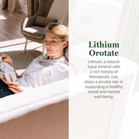 Global Healing Center Lithium Orotate 10mg side view