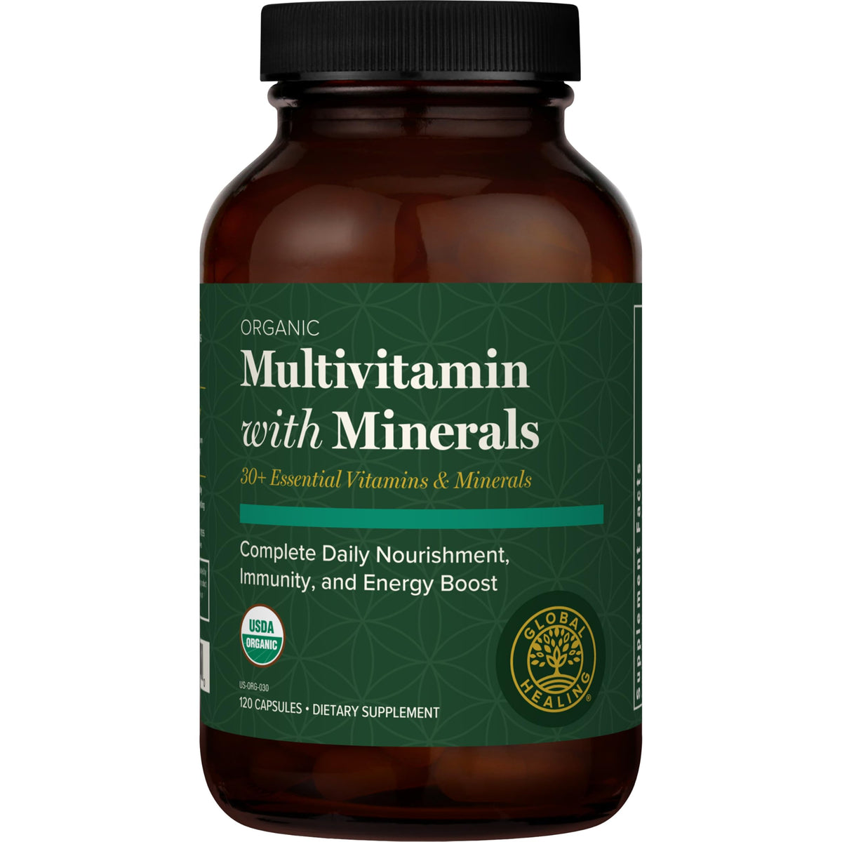 Global Healing Center Multivitamine Complète 120 Capsules vue avant