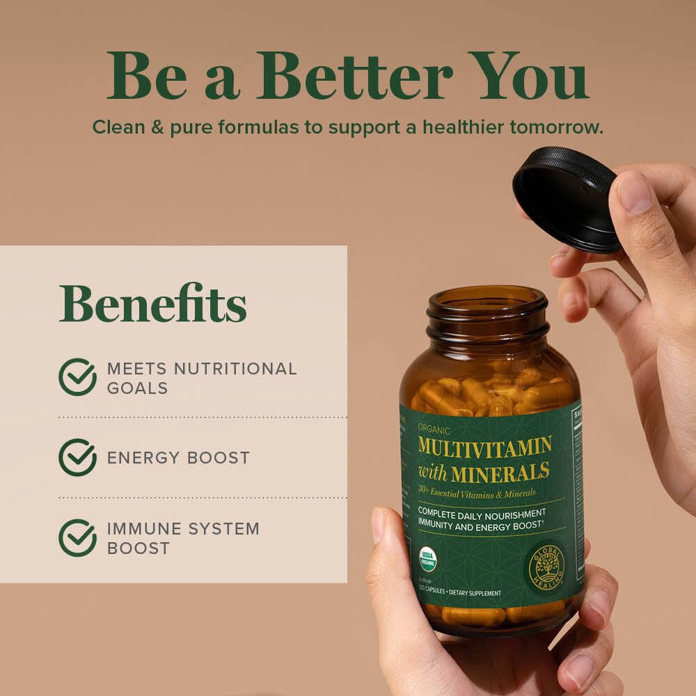 Global Healing Center Multivitamine Complète avec le dosage suggéré