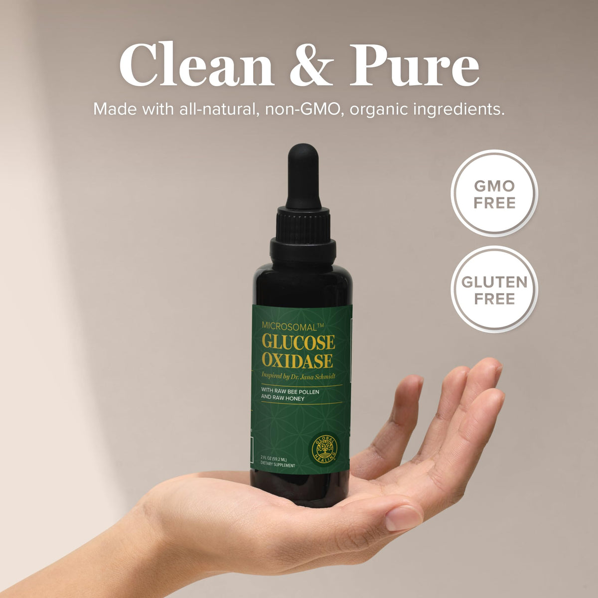 Global Healing Glucose Oxidase packaging details