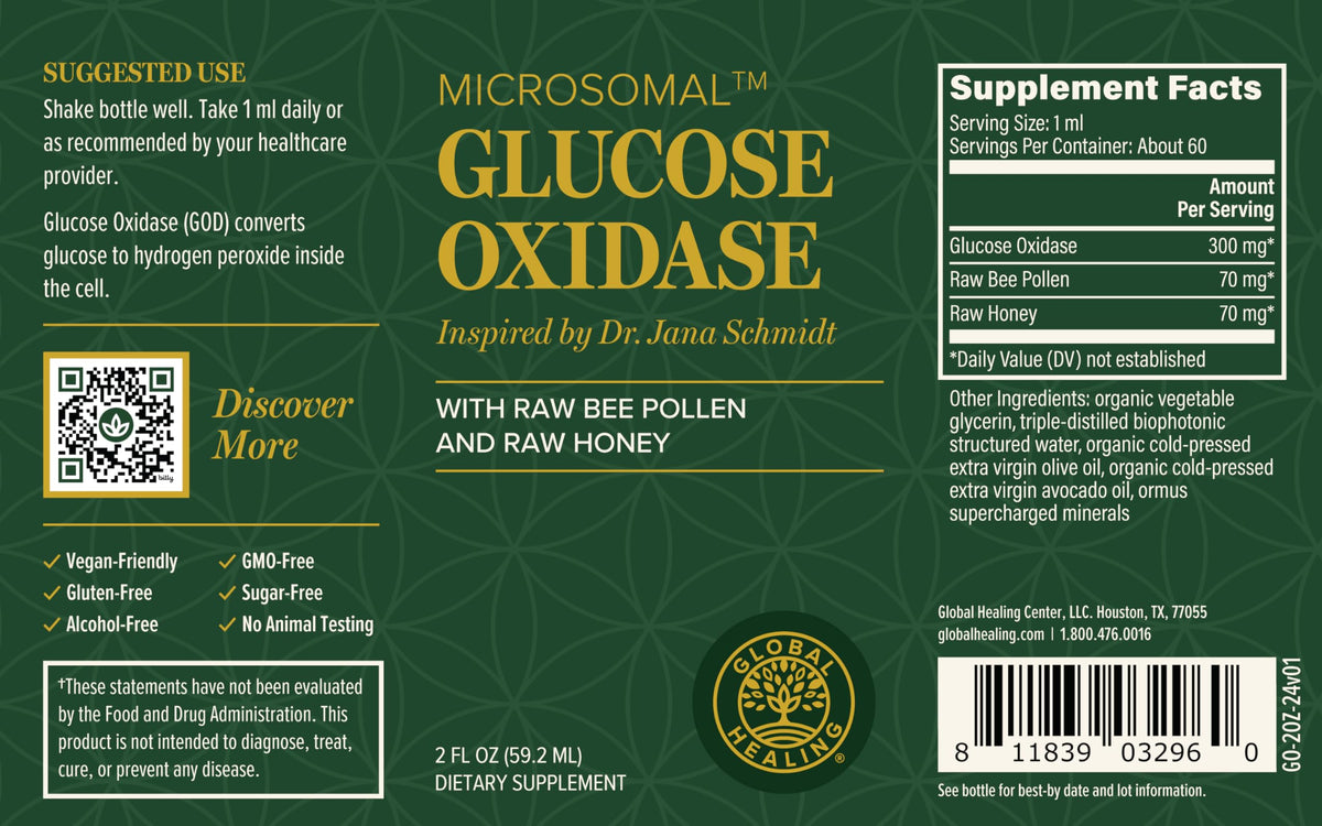 Global Healing Glucose Oxidase side view
