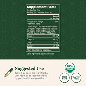 Global Healing Omega 3 6 7 9 complément alimentaire avec capsules
