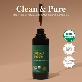 Global Healing Omega 3 6 7 9 complément avec goût citronné
