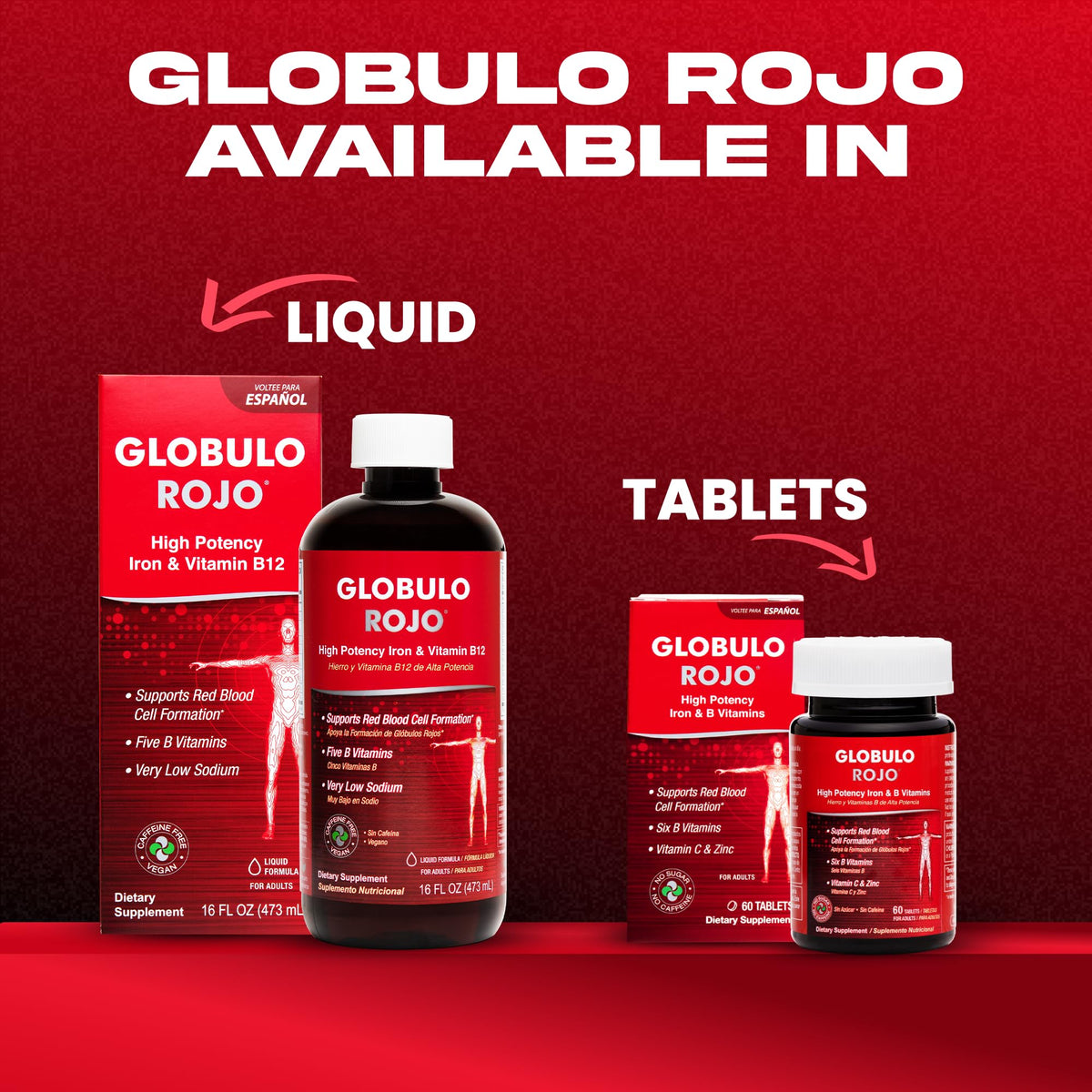 Globulo Rojo complément alimentaire dans une cuisine