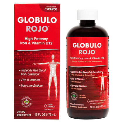 Globulo Rojo complément liquide fer et vitamines B 473 mL vue avant