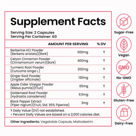 Glov Berberine Complex sur un fond neutre