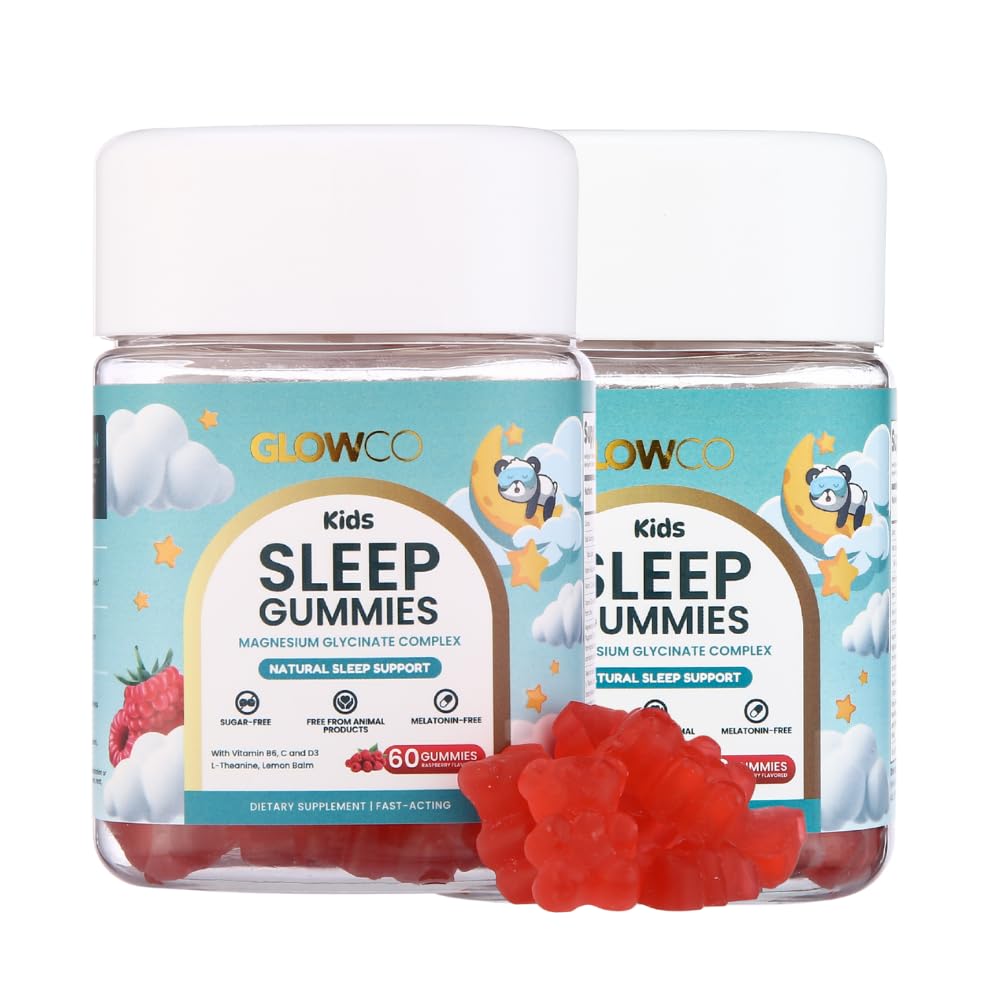 GLOWCO Gummies de Magnésium Glycinate pour Enfants 4+ - paquet avant