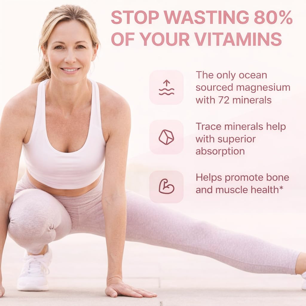 GlowTrue Complexe de Magnésium pour Femmes 500 mg, flacon ouvert
