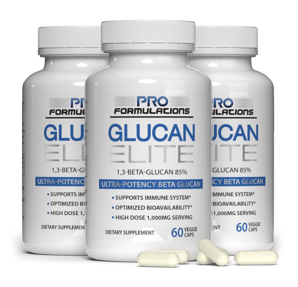 Glucan Elite Pro Formulations MD 500mg 60 capsules vue de face