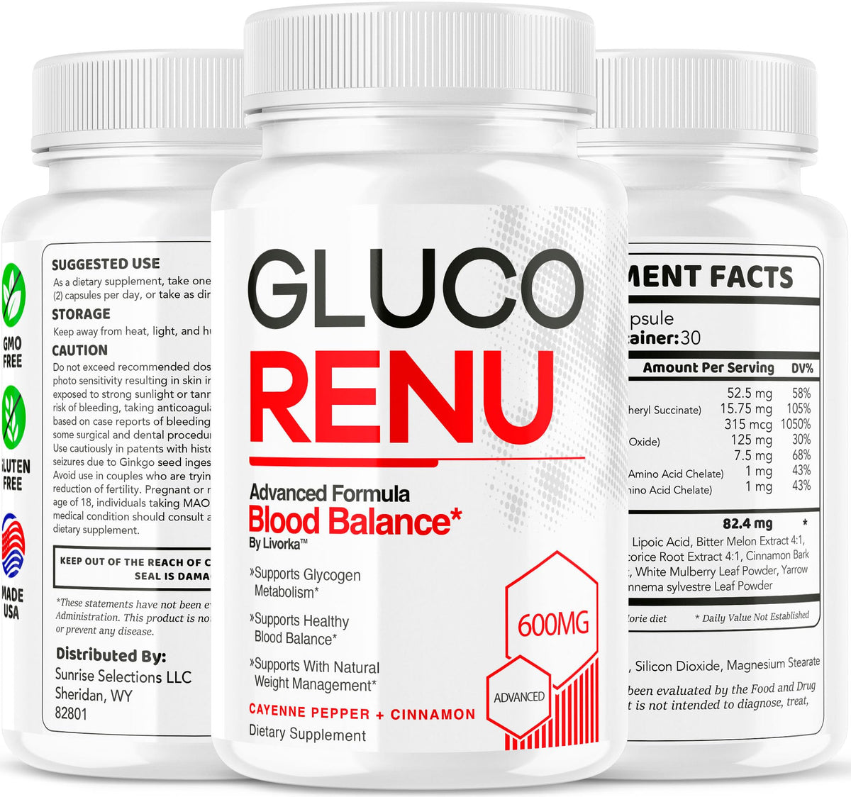 Gluco Renu Capsules avec des éléments de santé