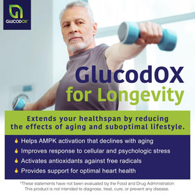 GlucodOX AMPK Activator 60 capsules dans un environnement de vie actif