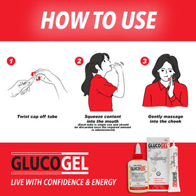 Glucogel Gel Glucose Rapide en situation d'utilisation