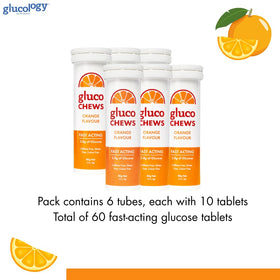 Glucology Glucochews tablettes sur une surface plane