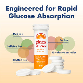 Glucology Glucochews tube ouvert avec tablettes