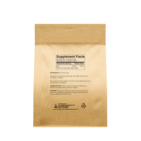 Gluconate de Zinc PUR 272g, vue arrière de l'emballage
