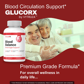 GlucoRX Capsules flacon ouvert montrant les capsules à l'intérieur
