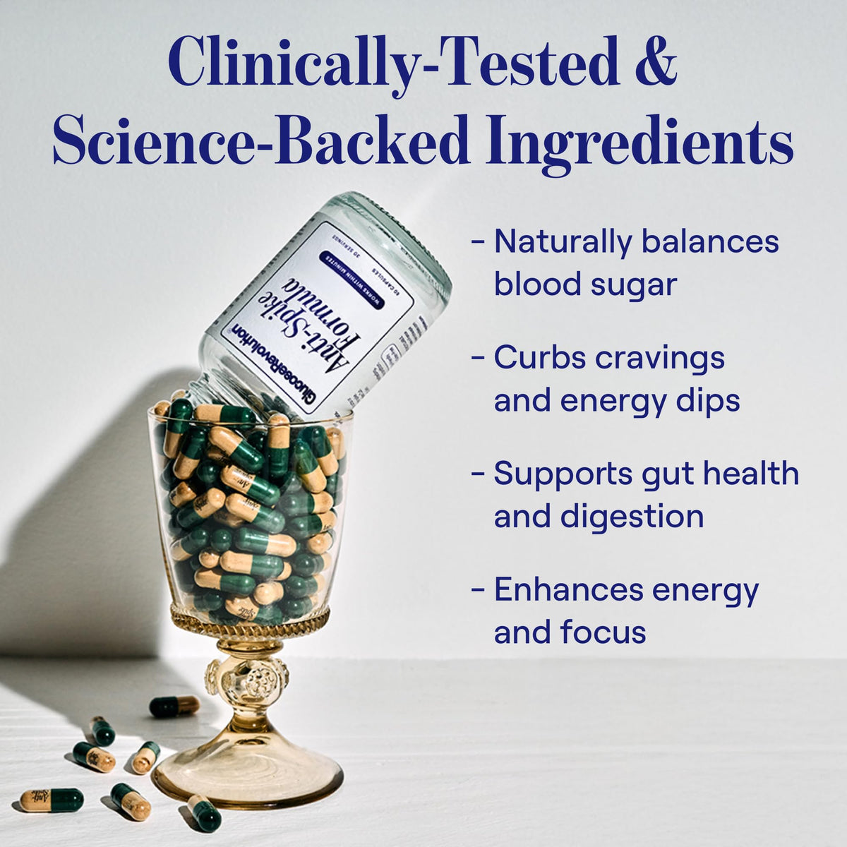 Glucose Revolution Anti-Spike Formula, prise de capsules