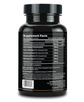 GlucoSurge 400mg Dihydroberberine sur une table avec verre d'eau