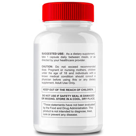 Glucozen Capsules, composition naturelle affichée sur l'emballage