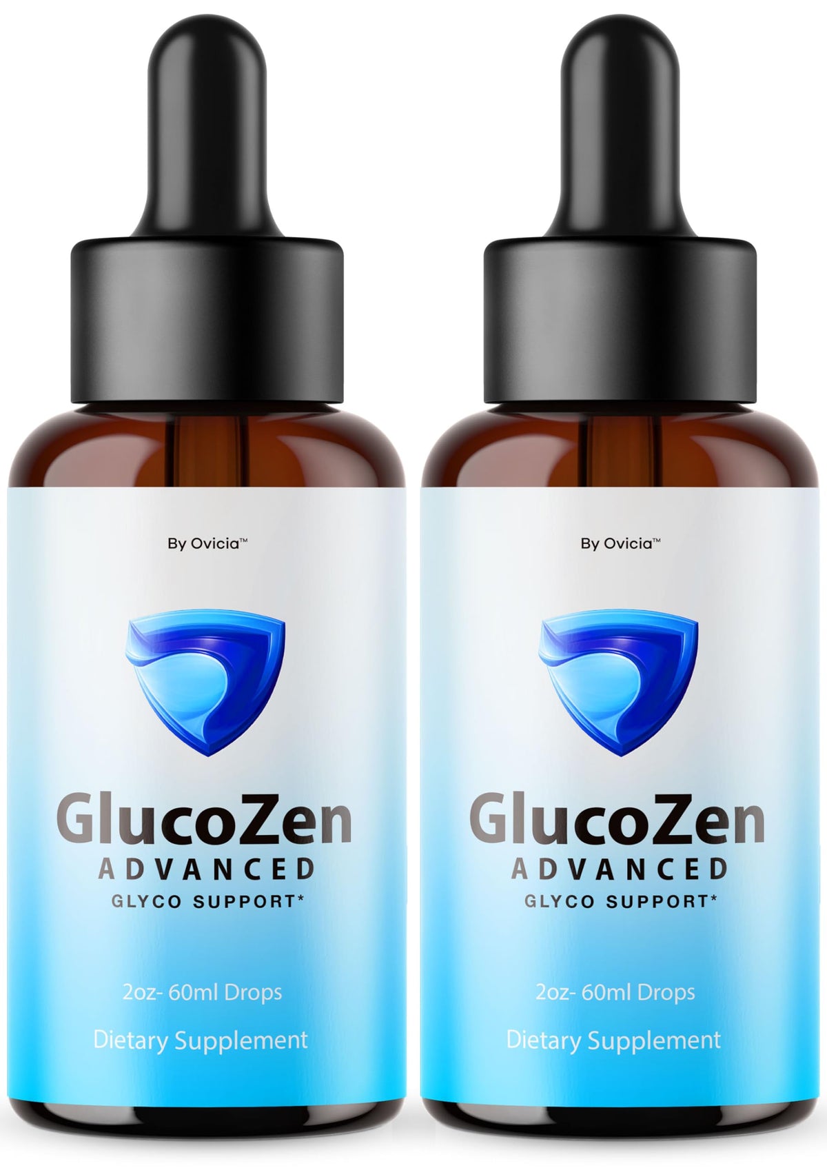 Glucozen Drops OVICIA flacon avant avec étiquette