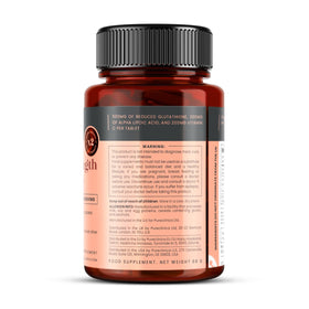 Glutathione 1000mg 240 comprimés sur une table en bois