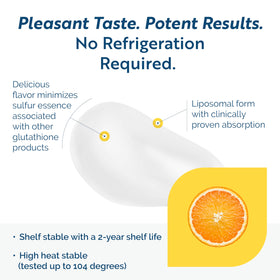 Glutathione Liposomal Researched Nutritionals goût orange en usage