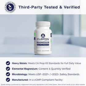 Glycinate de magnésium CLEPON avec d'autres compléments alimentaires