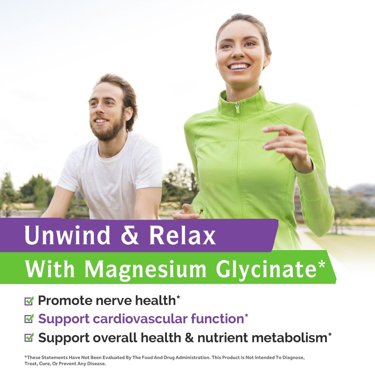 Glycinate de Magnésium Innate Vitality 500mg capsules avec étiquette