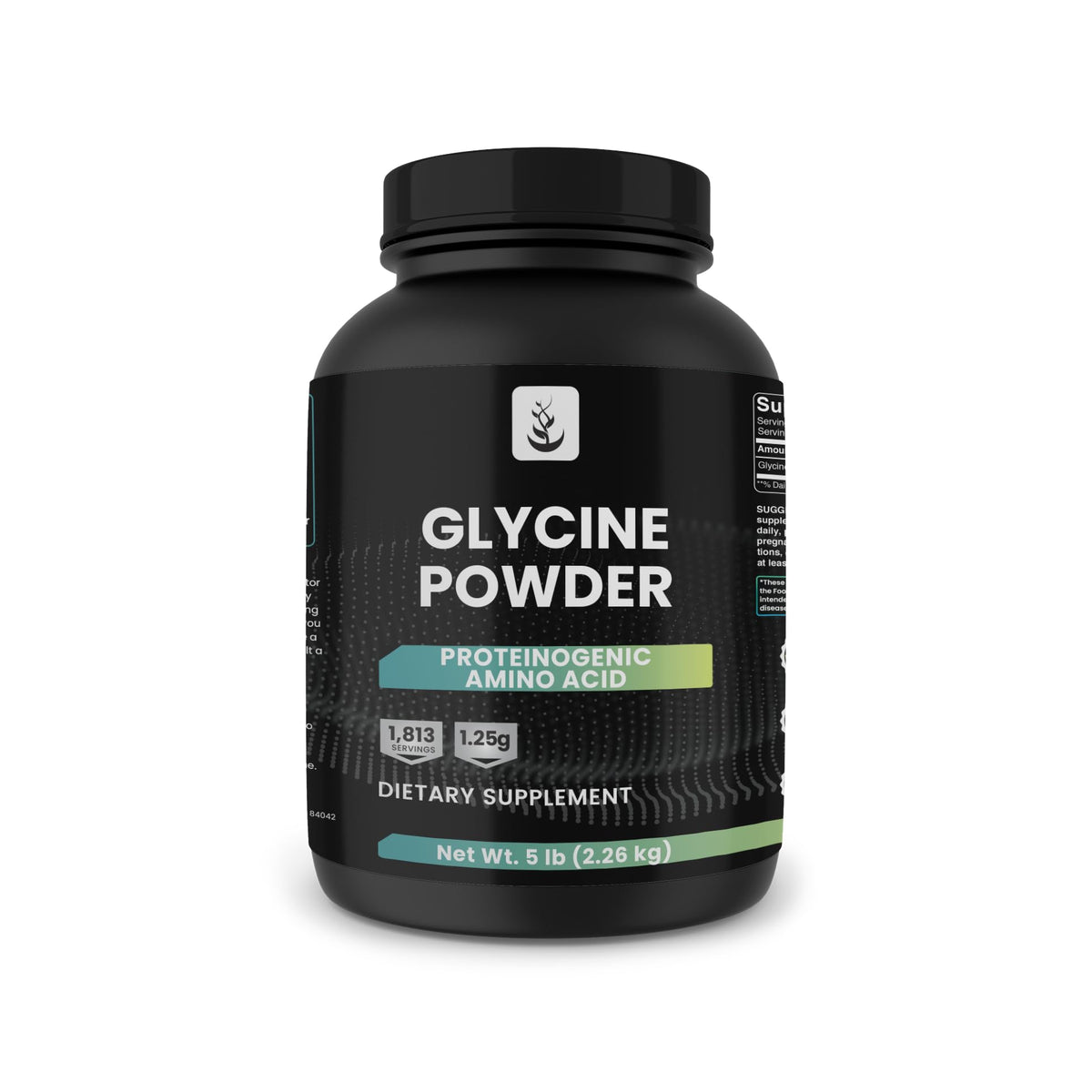 Glycine en poudre PURE ORIGINAL INGREDIENTS 2449g vue de face