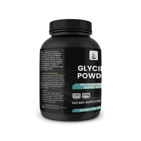 Glycine en poudre PURE ORIGINAL INGREDIENTS avec une cuillère