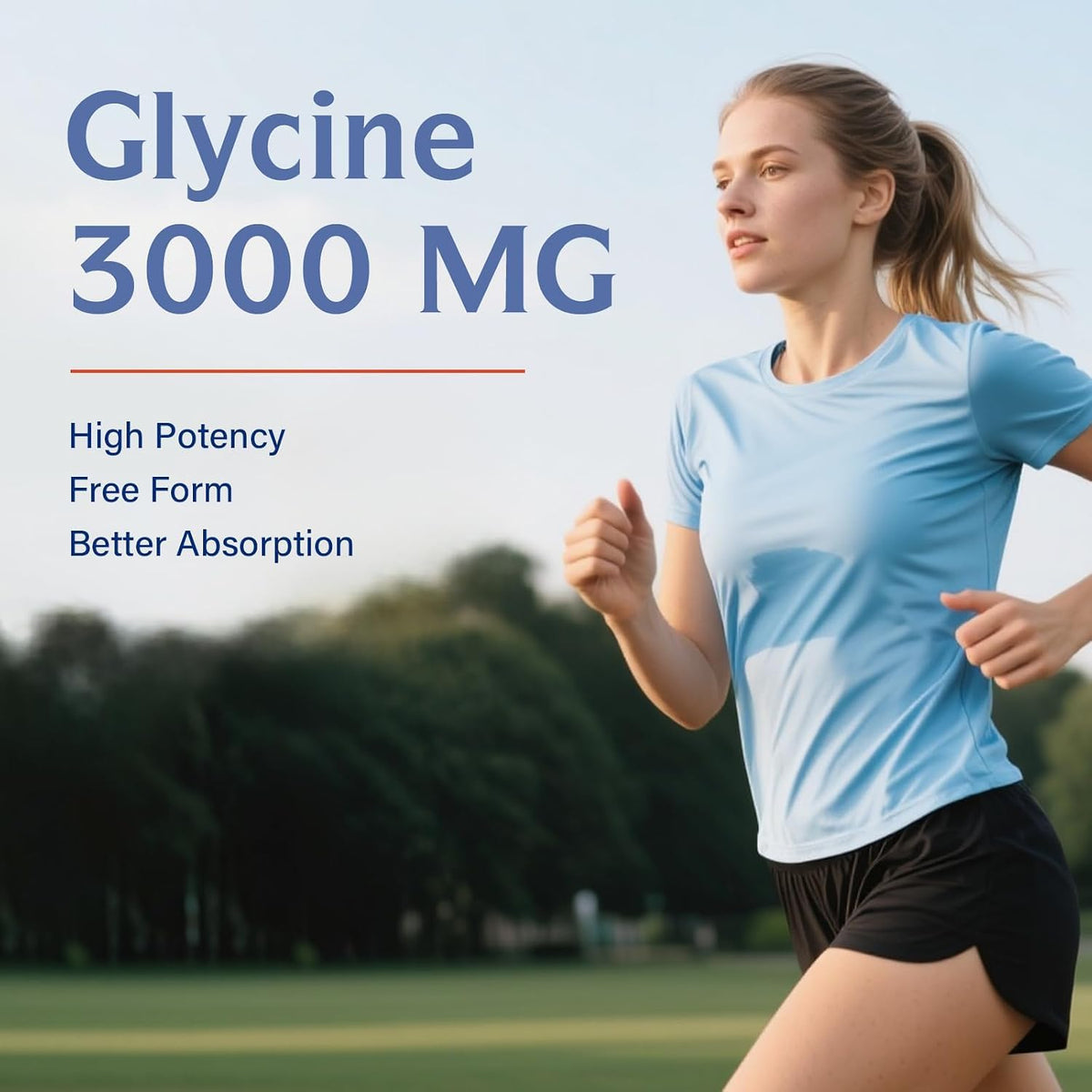 Glycine Innate Vitality 3000mg par portion, vue de côté