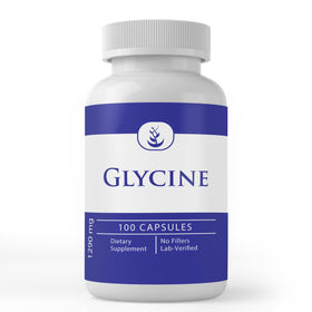 Glycine PURE ORIGINAL INGREDIENTS 100 capsules vue de face