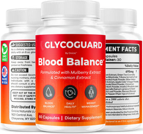 Glyco Guard Capsules, flacon à côté d'autres compléments alimentaires