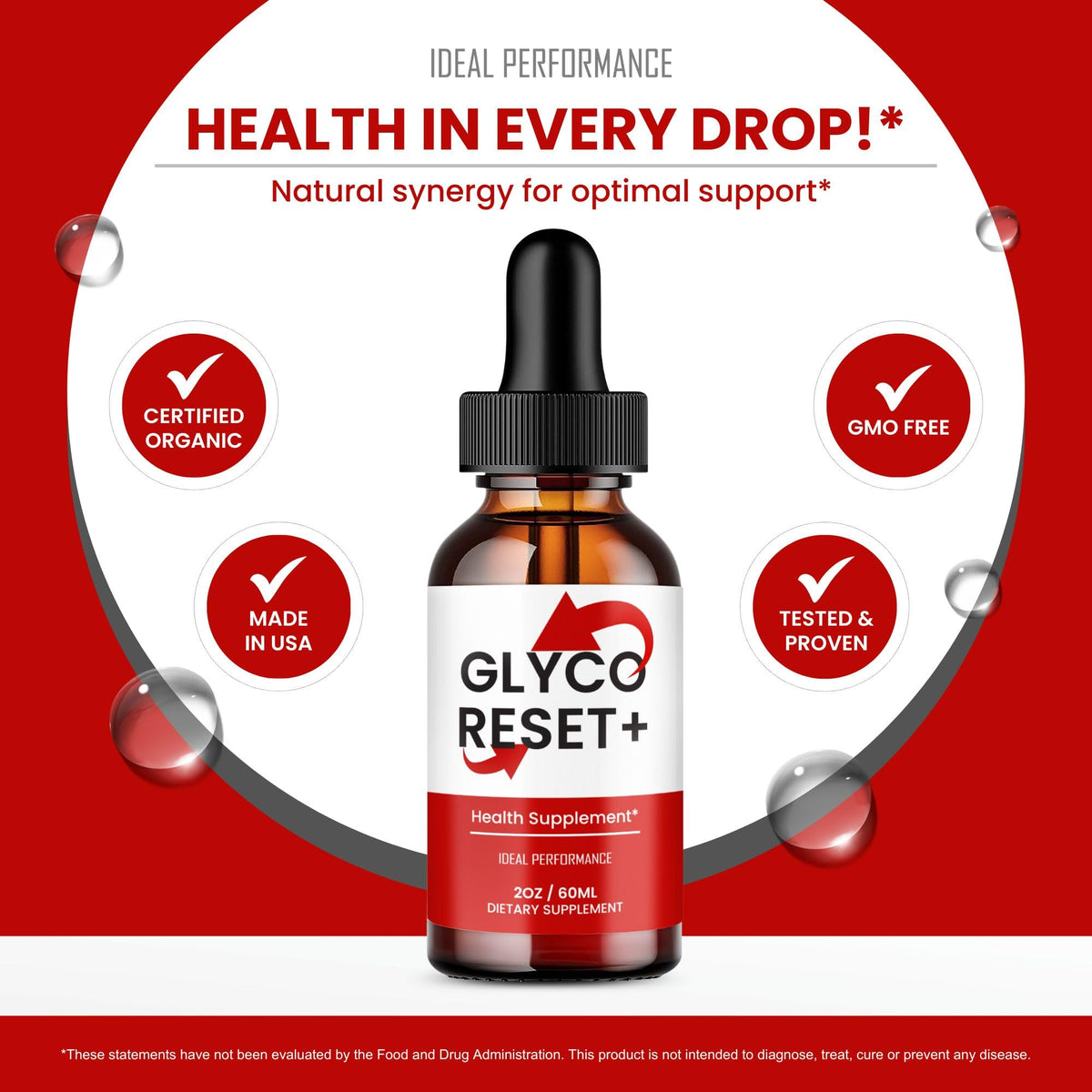 Glyco Reset Drops flacon arrière vue
