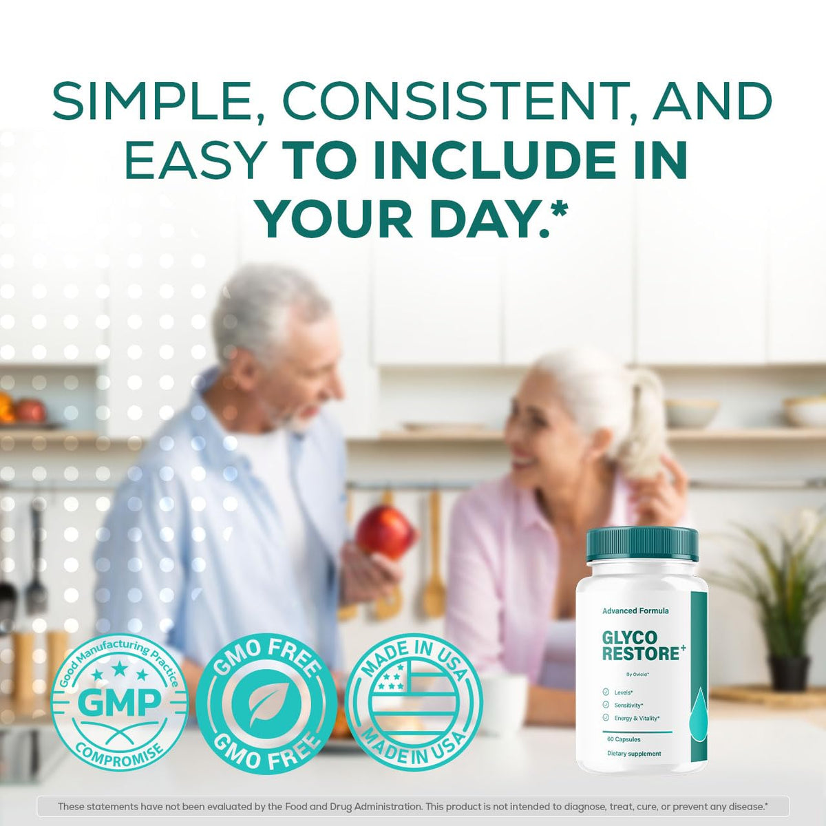 Glyco Restore Capsules d'OVICIA, arrière de l'emballage
