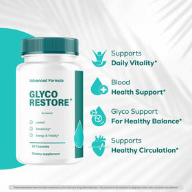 Glyco Restore Capsules d'OVICIA, côté de l'emballage