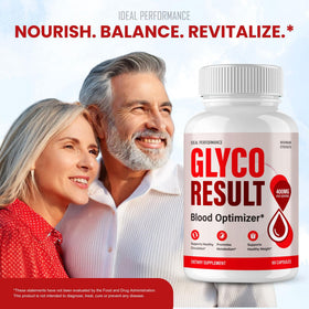 Glyco Result Capsules avec des légumes frais en arrière-plan