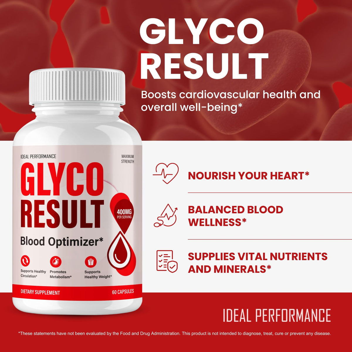 Glyco Result Capsules sur une table en bois