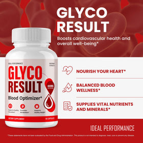 Glyco Result Capsules sur une table en bois