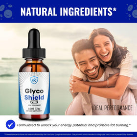 Glyco Shield Drops packaging avec dimensions