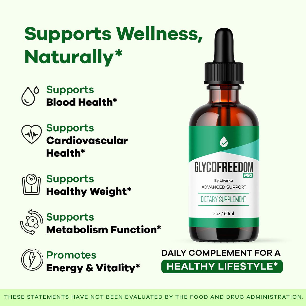 GlycoFreedom Gouttes 60 ml vue de dessus