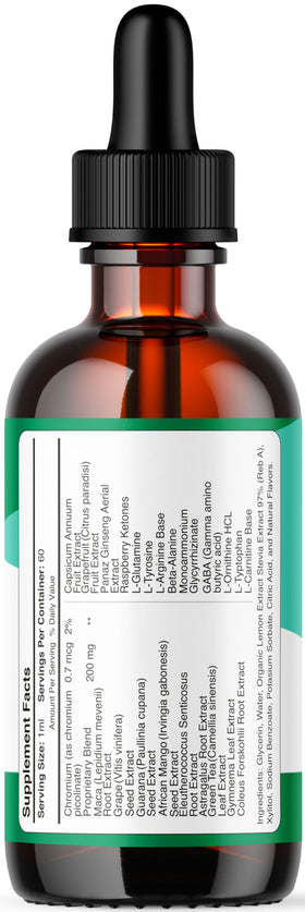 GlycoFreedom Gouttes montrant la quantité de liquide