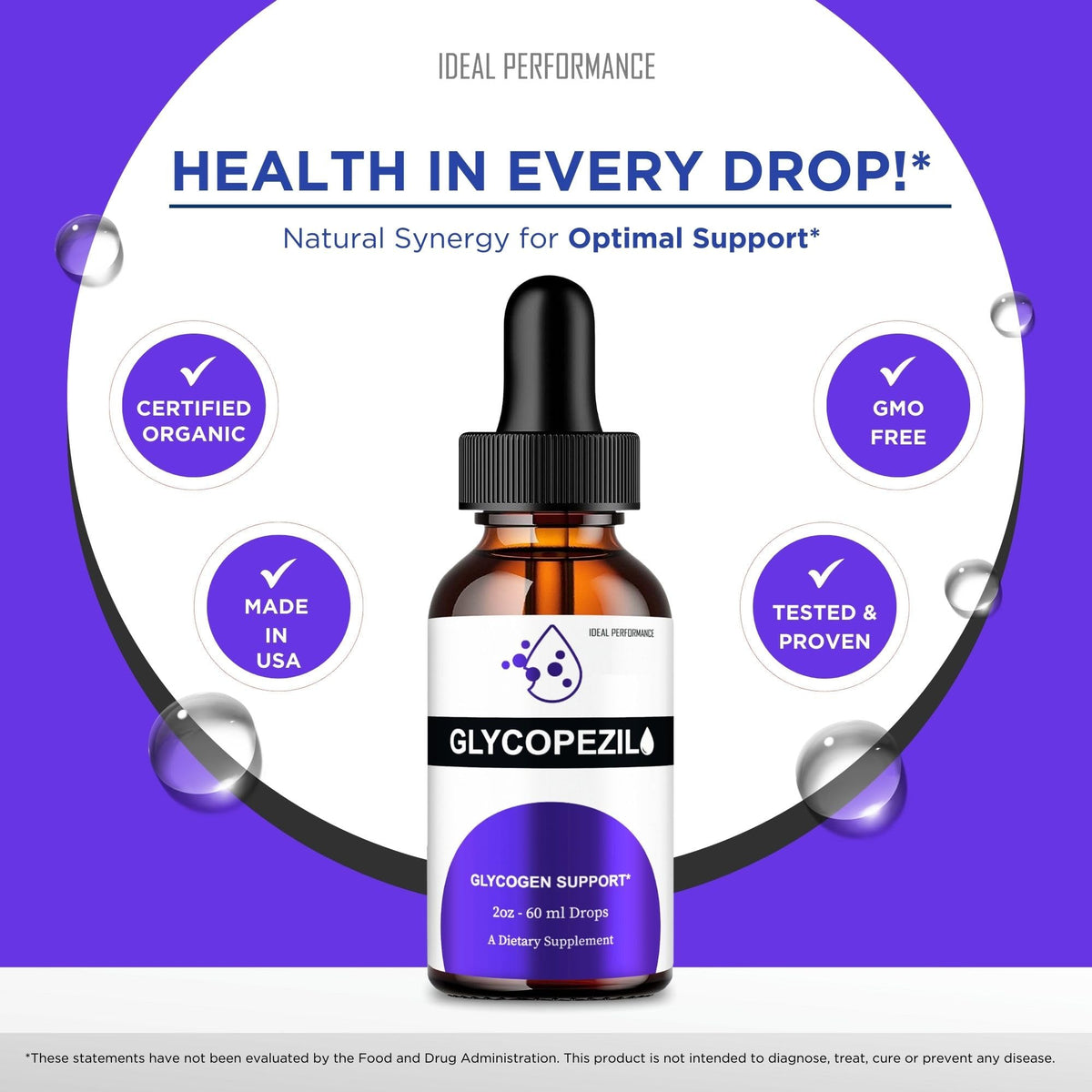Glycopezil Drops gouttes en cours d'utilisation