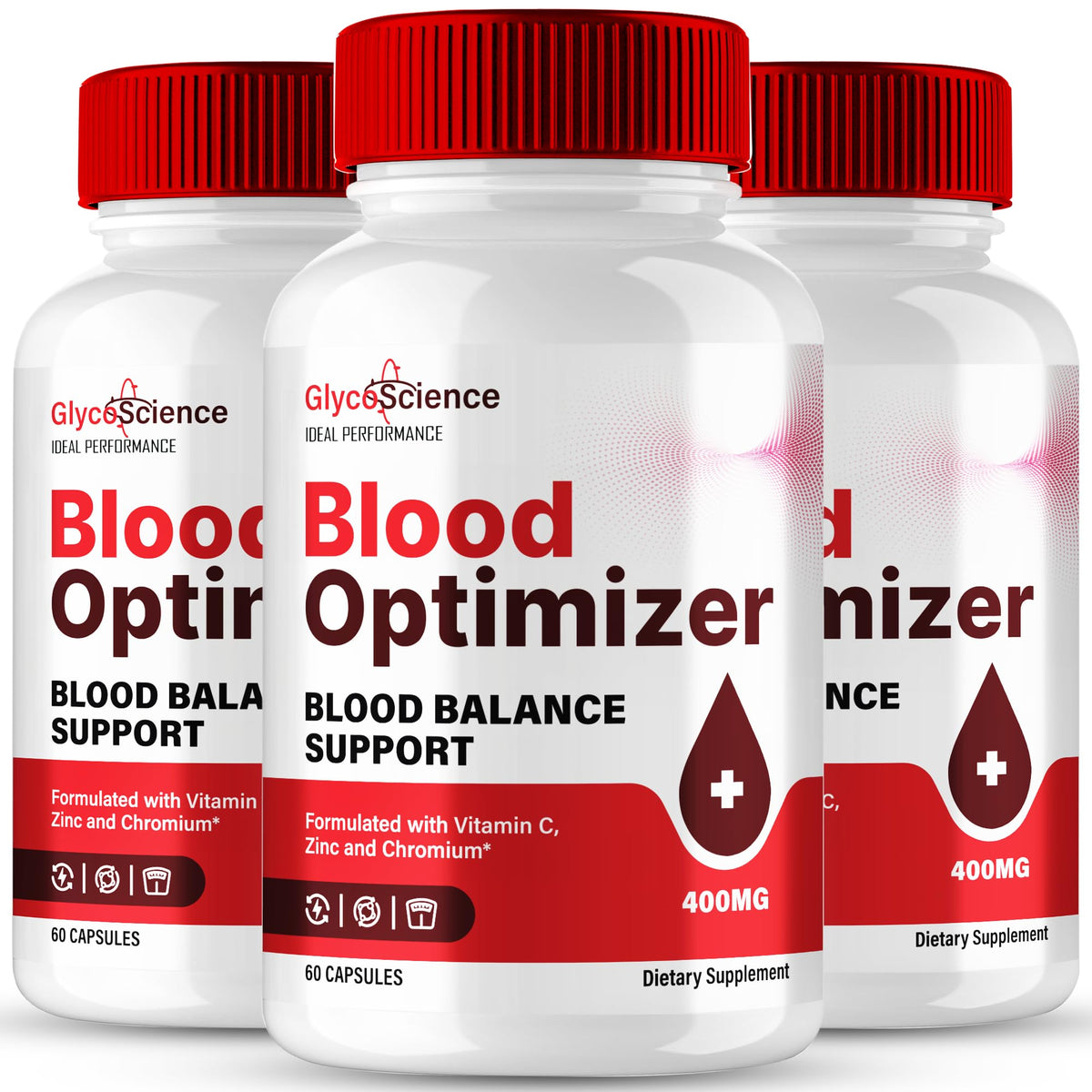 GlycoScience Blood Optimizer Capsules par IDEAL PERFORMANCE, packaging avant