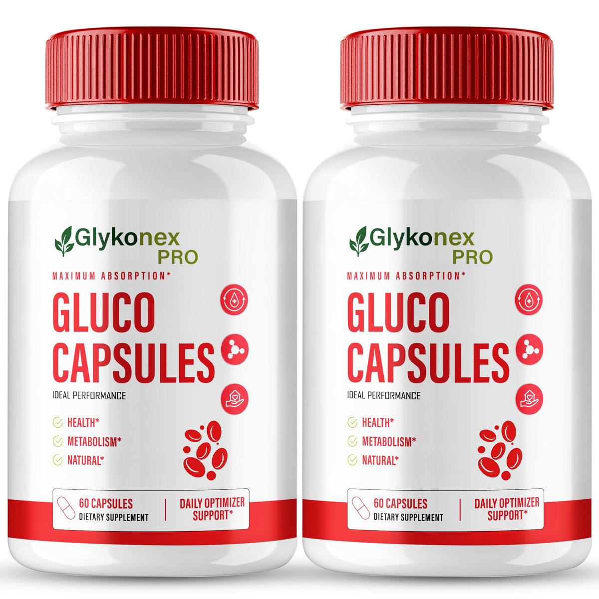 Glykonex IDEAL PERFORMANCE pack de 2 unités avec étiquette visible