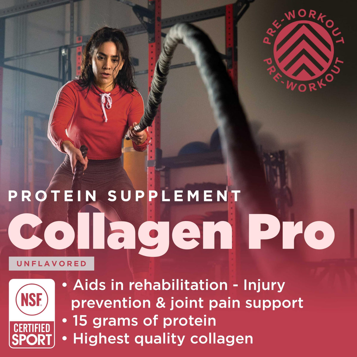 Gnarly Nutrition Collagen Pro Stick Packs avec cuillère