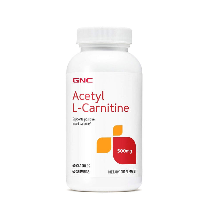 GNC Acetyl-L-Carnitine 500mg capsules vue de face