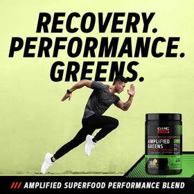 GNC Amplified Greens Blend 320g, étiquette avec ingrédients