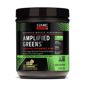 GNC Amplified Greens Blend 320g, packaging avant