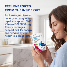 GNC B-12 Cerise 1000mcg avec fruits et légumes